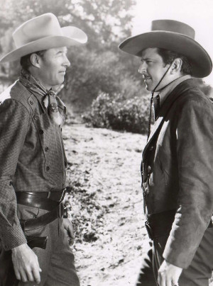 William Elliott as Bill Stockton and John Carroll as Johnny Morrell in "Old Los Angeles" (1948)
