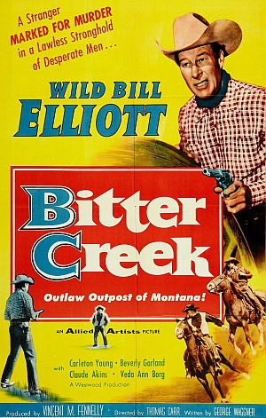 Bitter Creek (1954) poster