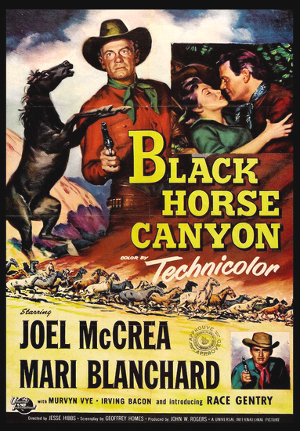 Black Horse Canyon (1954) poster