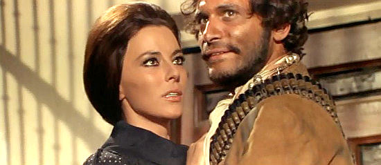 Giovanna Ralli as Columba with Tony Musante as Paco Roman in The Mercenary (1968) 