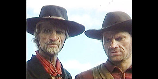 Gordon Mitchell as Chris and Donald O'Brien as Jack Forrest in Finders Killers (1971)
