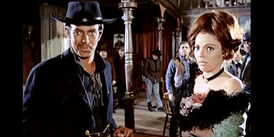Mark Damon as Ringo with Valerie Fabrizi as Margie in Ringo and His Golden Pistol (1966)