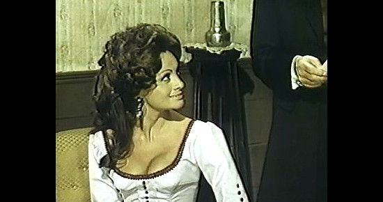 Perla Cristal as Marie Lefleur, a source of temptation in Christmas Kid (1967)