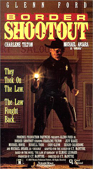 Border Shootout (1990) VHS cover 