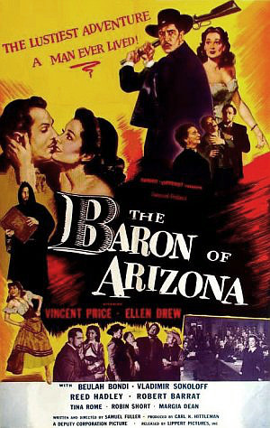 The Baron of Arizona (1950) poster