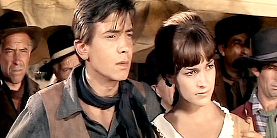 Carlos Romero Marchent as Ted and Alejandra Nilo (Alejandra Kasan) as Louisa, settlers in Seven Hours of Gunfire (1965)