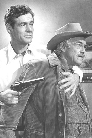 Robert Ryan as Dan Hammond and John McIntire as Ira Hammond in Horizons West (1952)