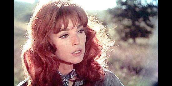Elsa Martinelli as Belle, singing No Time for Love in The Belle Starr Story (1968)