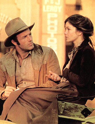 James Caan as David Williams with Genevieve Bujold as Jeanne in Antother Man, Another Chance (1977)