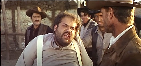 Ricardo Palacious as Juan, Barbara Ferguson's helper, being questioned by Bill Mack in Fifteen Scaffolds for the Killer (1968)