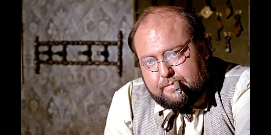 Sergio Leone as the hotel clerk in Cemetery Without Crosses (1969)