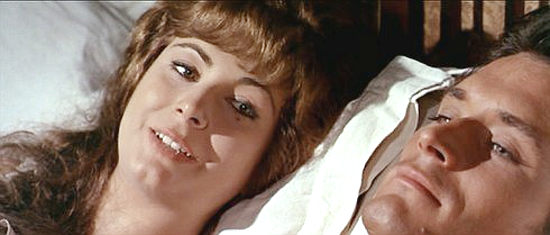 Ann Maria Polani as Susan and Stephen Forsyth as Steve Blanein In a Colt's Shadow (1967)