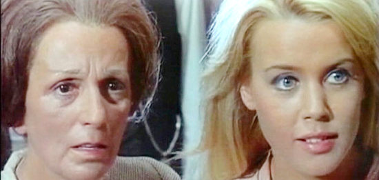 Katia Christine as Katie O'Brien with her mother in Greatest Robbery in the West (1967)