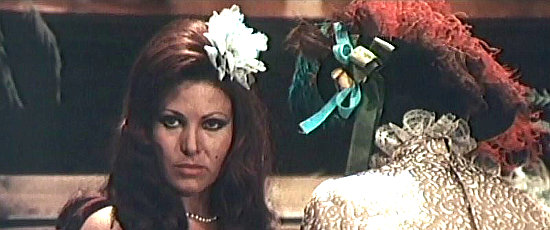 Krista Nell as the saloon girl in Full House for the Devil (1968)