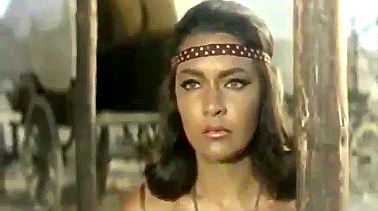 Ethel Rojo as Tabalee in Massacre at Fort Grant (1964)