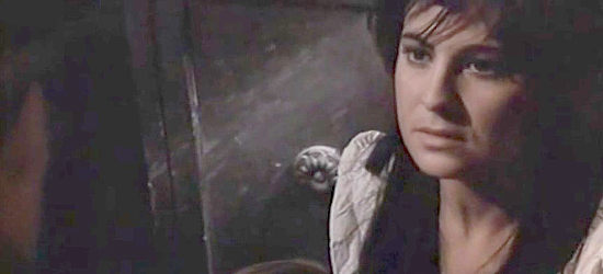 Agnes Spaak as Mary, the farmer's widow, in Hey Amigo, You're Dead (1970)