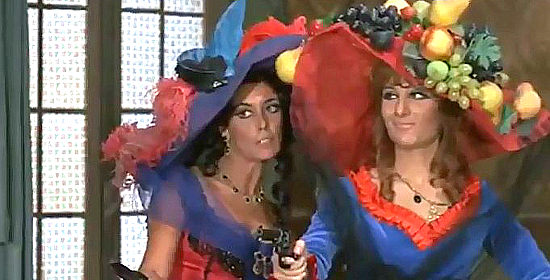 Gia Sandri as Calamity Jane and Rossella Bergamonti as Betty Jane in Ciccio Forgives, I Don't (1968)