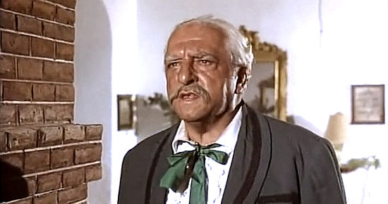 Antonio Jiminez Escribano as the mayor of Cerezo in Seven for Pancho Villa (1967)