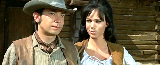 Carlos Romero Marchent as Bob with Solvi Studing as Julie in Garringo (1969)