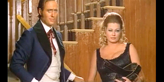 Emilio Vale as Carl with Anita Eckberg as Jane in Django's Spur (1971)