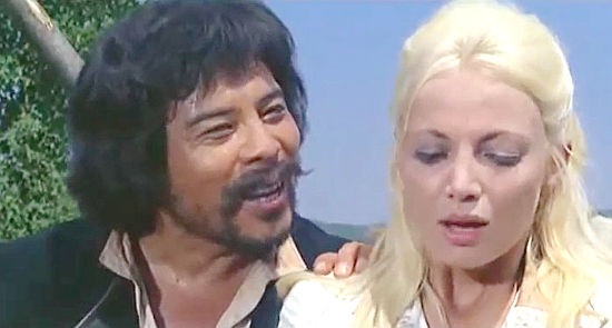 George Wang as El Condor with Lucretia Love as Jane in Colt in the Hand of the Devil (1967) 