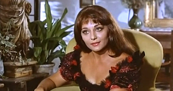 Mara Cruz as Vera Stevens in Seven for Pancho Villa (1967)