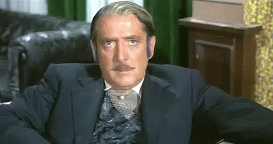 Osvaldo Genazzani as bank president Middleton in Law of Violence (1969)