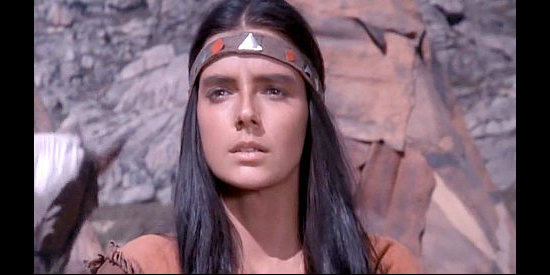 Lola Forner as Rising Sun in White Apache (1987) 