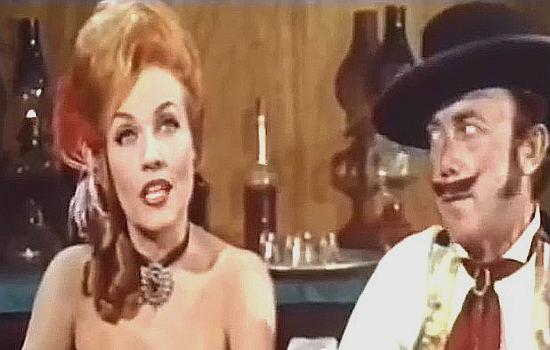 Liz Renay as Poker Kate and David Reed as Fancy Poggin in Deadwood '76 (1965)