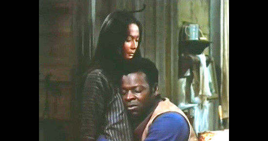 Nancy Kwan as Robin with Brock Peters as Benjie in The McMasters (1970)