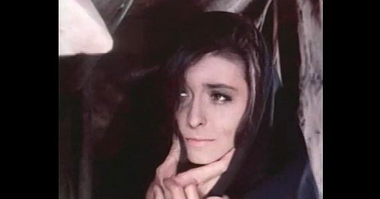 Anita Quinn as Mila, the gypsy girl who falls for Will Hansen in The Proud and the Damned (1972)