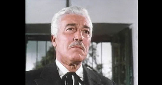 Cesar Romero as Don Miguel, mayor of San Carlos in The Proud and the Damned (1972)