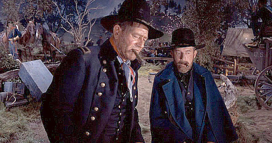 John Wayne as Gen. Sherman with Harry Morgan as Gen Grant in How the West Was Won (1962)