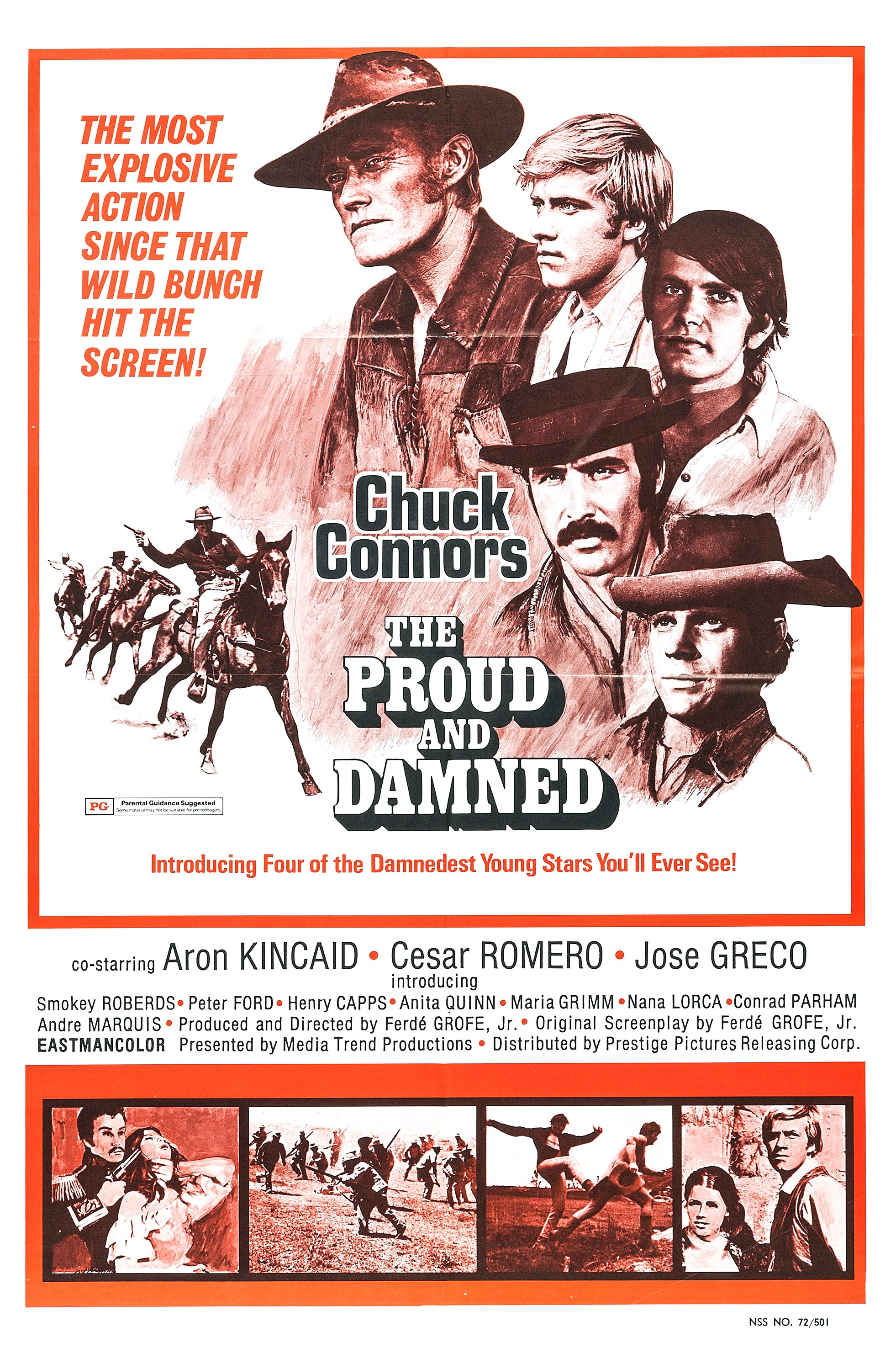 The Proud and the Damned (1972) poster