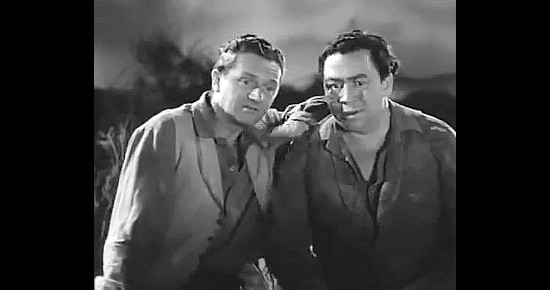 Wally Brown as Jerry Miles and Alan Carney as Mike Strager in Girl Rush (1944) 
