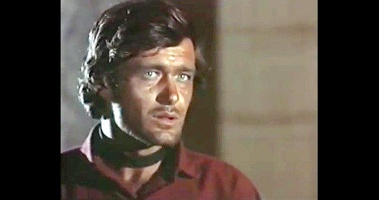 Oscar Pellicer as Starkey, the first man sought by Sartana (aka Uriah) in Sartana Does Not Forgive (1968)