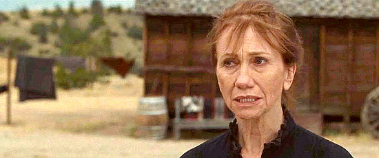 Kathy Brown as Laura Johnson, the senator's widow, in The Ballad of Lefty Brown (2017)
