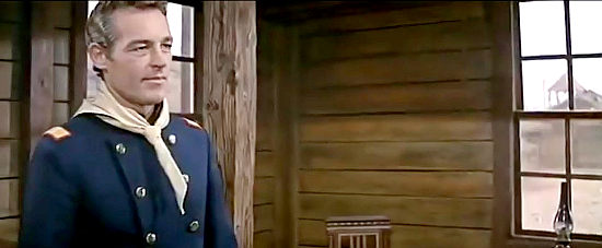 Guy Madison as the vengeance-seeking Capt. Bradley in Apache's Last Battle (1964)