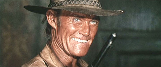 Chuck Connors as Clyde McKay, the leader in Kill Them All and Come Back Alone (1968)