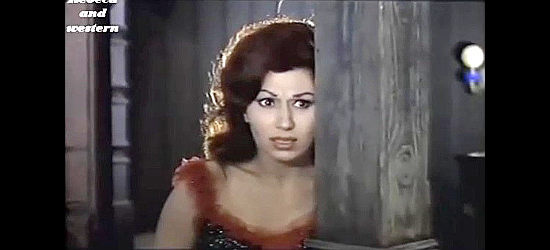 Aiche Nana as Luli, the saloon proprietor in cahoots with Vermont in The Sheriff Won't Shoot (1965)