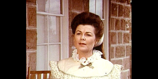 Barbara Hale as Alice Grierson, wife of Col. Grierson in The Red, White and Black (1970)
