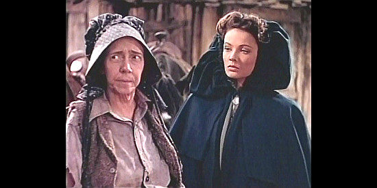 Elizabeth Patterson as Blue Duck's wife Sarah with Gene Tierney as Belle in Belle Starr (1941)
