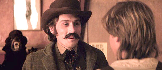 Robert Knepper as Deputy Carlyle, trying to negotiate with Billy in Young Guns II (1990)