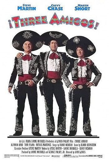 The Three Amigos (1986) poster