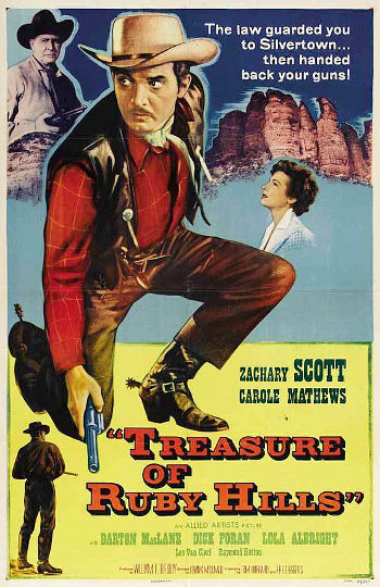 Treasure of Ruby Hills (1955) poster