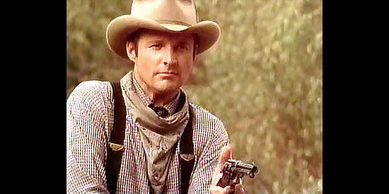 Buce Boxleitner as Davis Healy, quick with the gun and on the trail of outlaws in Gunsmoke, One Man's Justice (1994)