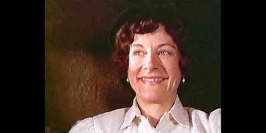 Hallie Foote as Hannah Miller, taking her growing sons to California in Gunsmoke, One Man's Justice (1994)