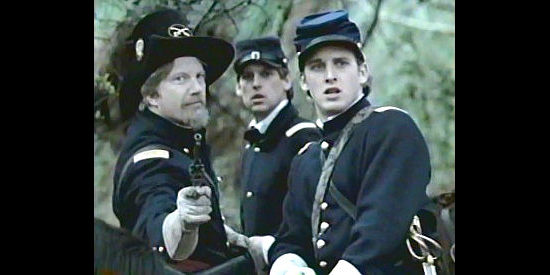 Joshua Lucas as George Custer (right), watching the fighting at Bull Run in Class of '61 (1993)