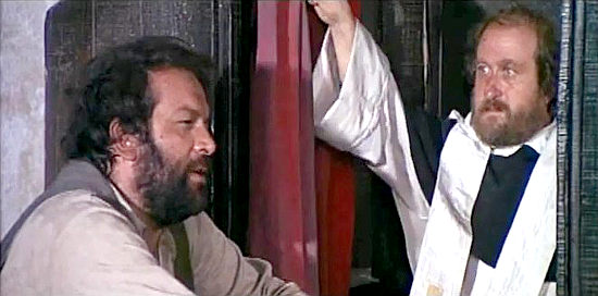 Pupo De Luca as the head monk stunned by Bambino's confession in Trinity is Still My Name (1971)