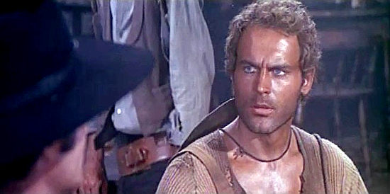 Terence Hill as Trinity, accused of cheating at cards in Trinity is Still My Name (1971)